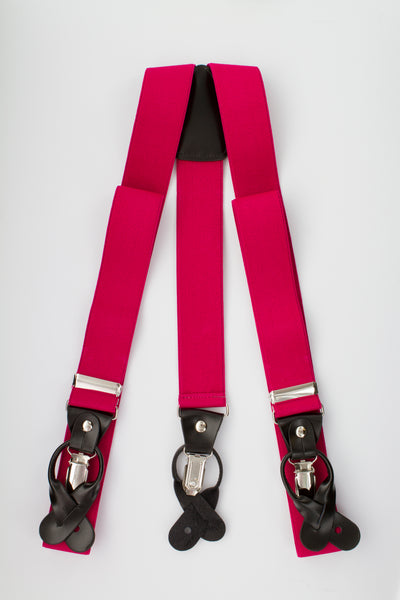 Button and Clip Suspenders (18 colors available)