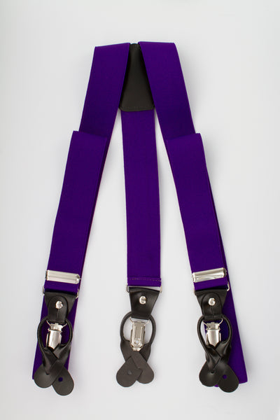 Button and Clip Suspenders (18 colors available)