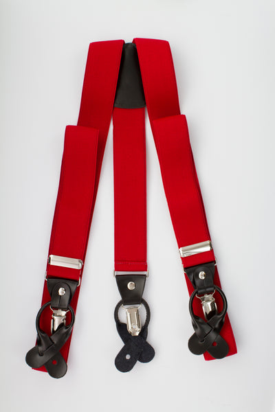 Button and Clip Suspenders (18 colors available)
