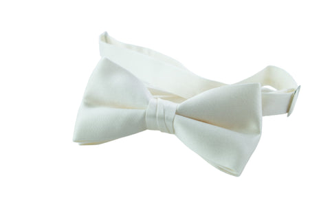 Ivory Silk Pre-tied Bow Tie