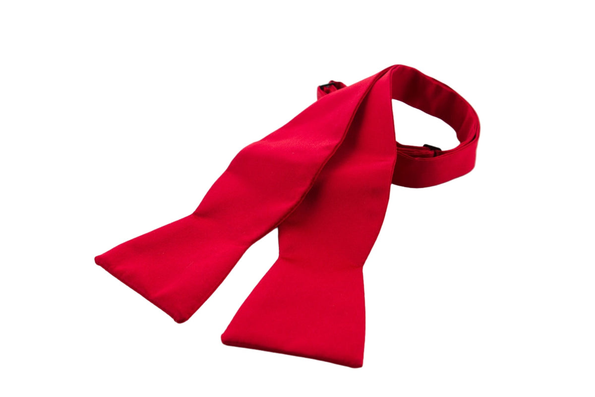 Red Silk Selftie Bow Friar Tux Uniforms