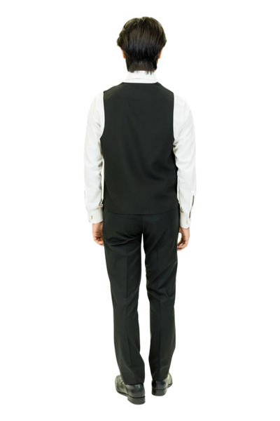 Slim Fit Flat Front Tuxedo Pants- Unisex - Polyester