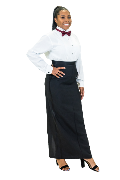Womens tuxedo skirt online