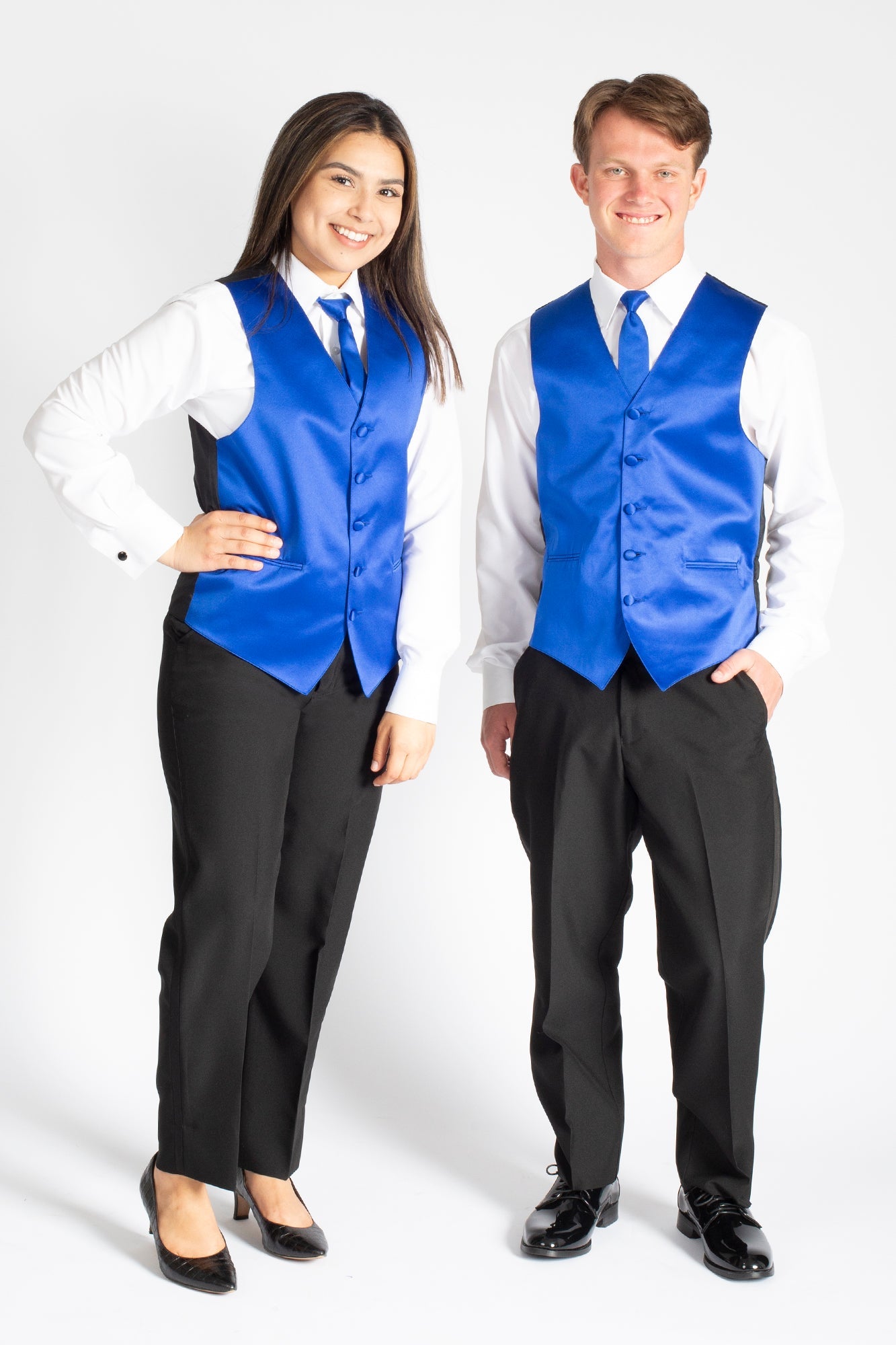 Flat Front Tuxedo Pants- Unisex - Polyester