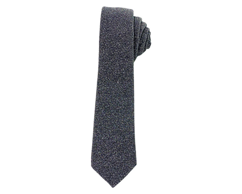 charcoal grey gray glitter neck tie necktie