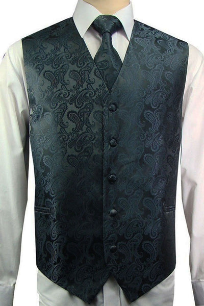 Paisley Vest and Tie Set- Adult Size (Colors)