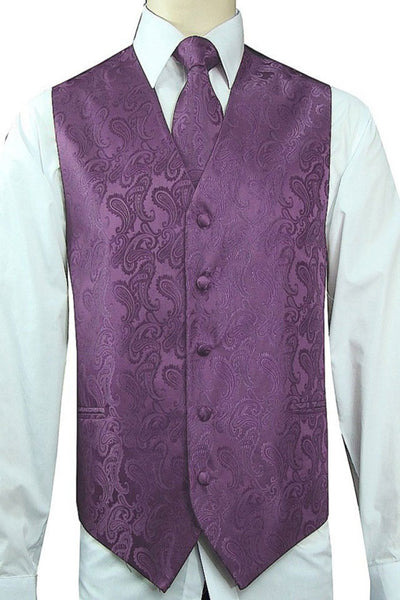 Paisley Vest and Tie Set- Adult Size (Colors)