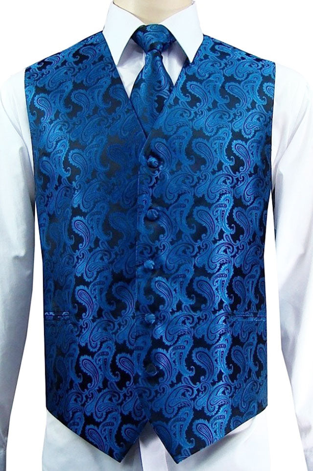 Paisley Vest and Tie Set Adult Size (Colors) Friar Tux Uniforms