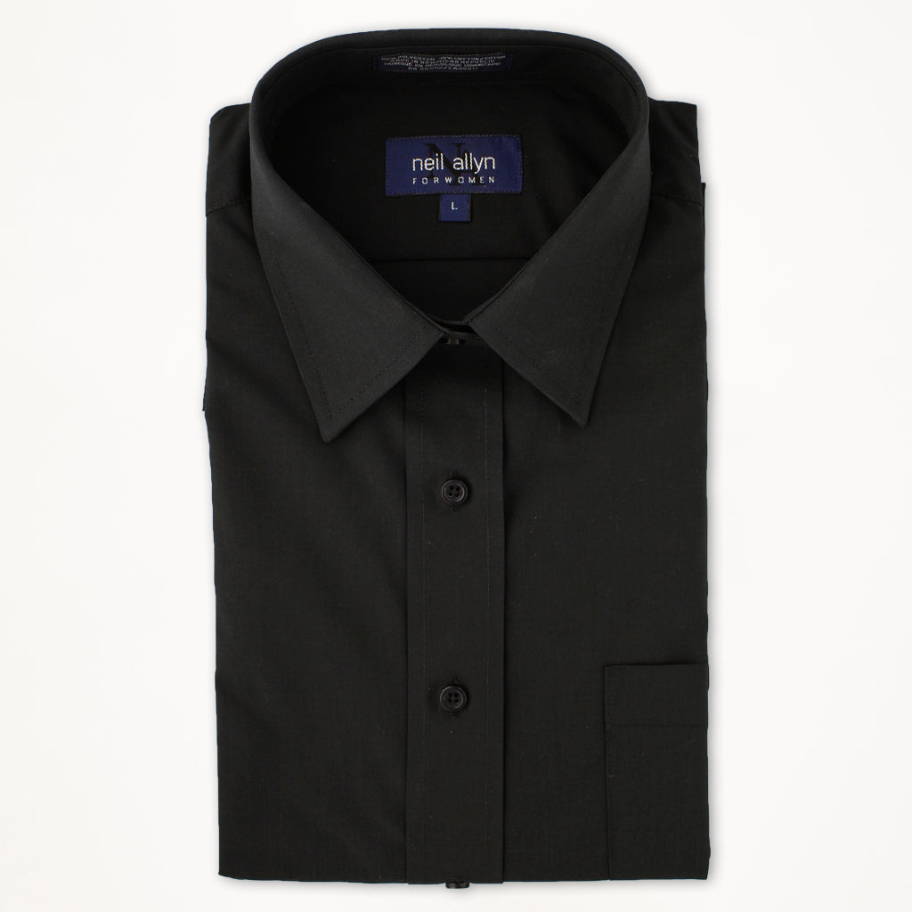 Black Laydown Dress Shirt - Women's – Friar Tux Uniforms