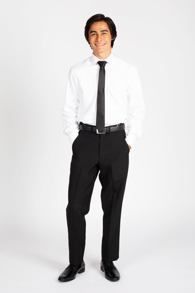 Flat Front Dress Pants - Unisex - Polyester Friar Tux Uniforms Flat Front Dress Pants - Unisex - Polyester Friar Tux Uniforms