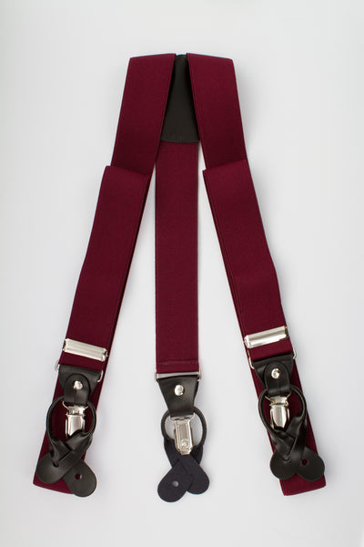 Button and Clip Suspenders (18 colors available)