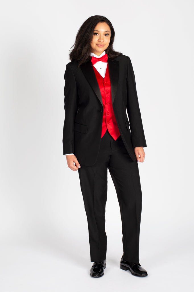Dress Tuxedo Jackets For Ladies Black Twill Tuxedo Jacket Black