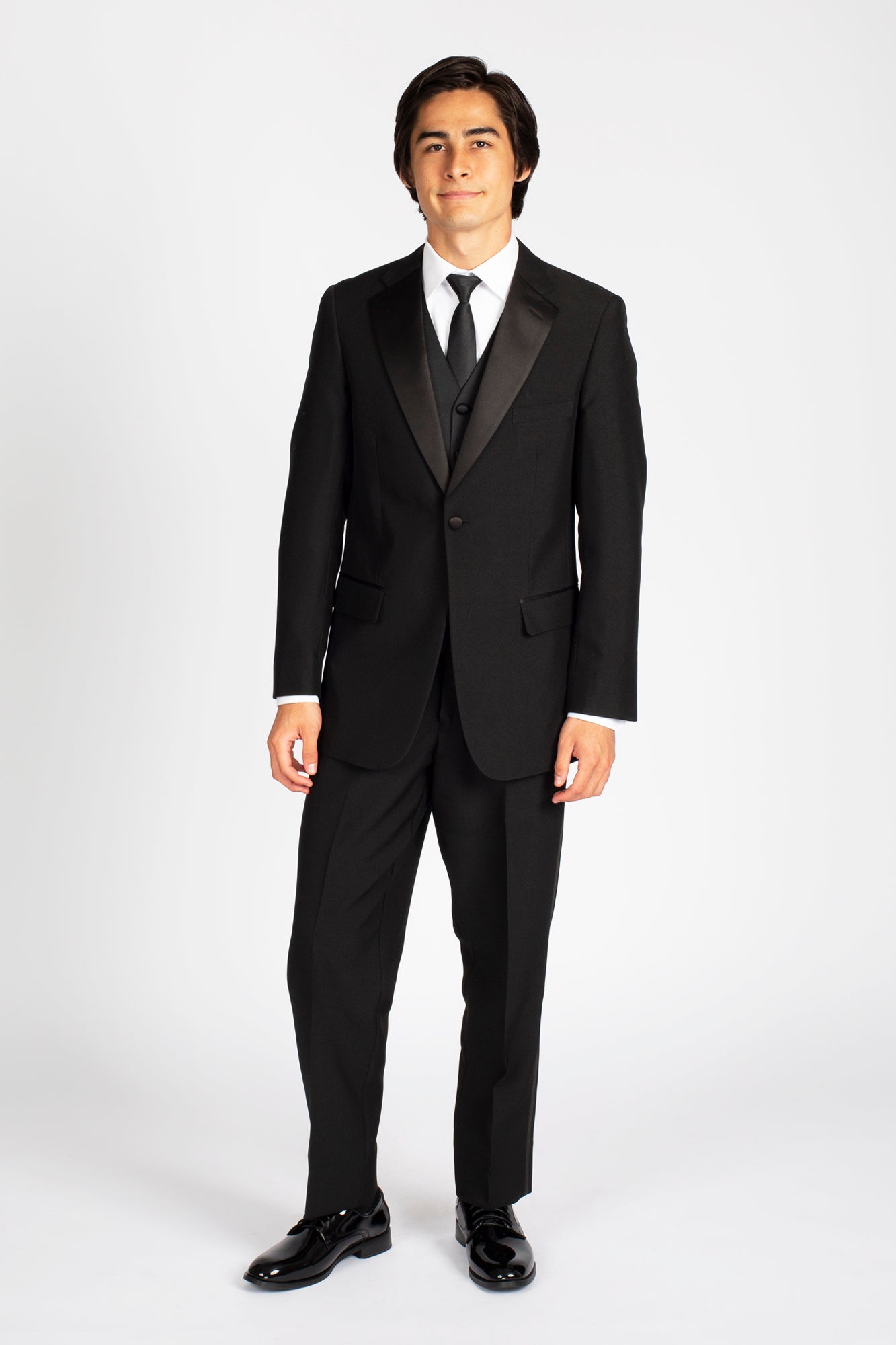 mens dress coat black Men's Notch Lapel Wool Tuxedo Coat (Coat Only) – Friar Tux Uniforms