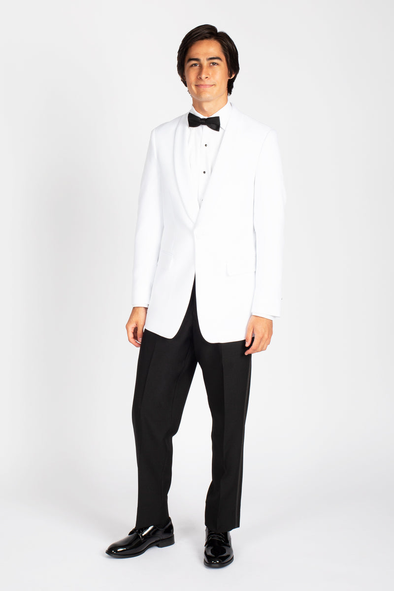 White Shawl Dinner Jacket (Coat Only) Friar Tux Uniforms