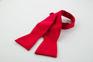 Red Silk Self-tie Bow