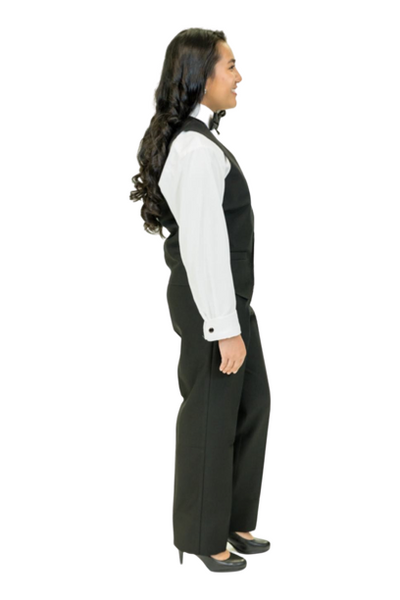 Women's Black Polyester Vest