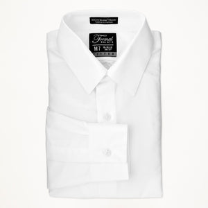 Laydown Microfiber Shirt - White - Men's