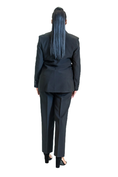 Women's Black Poly Suit Separates Coat (Coat Only)