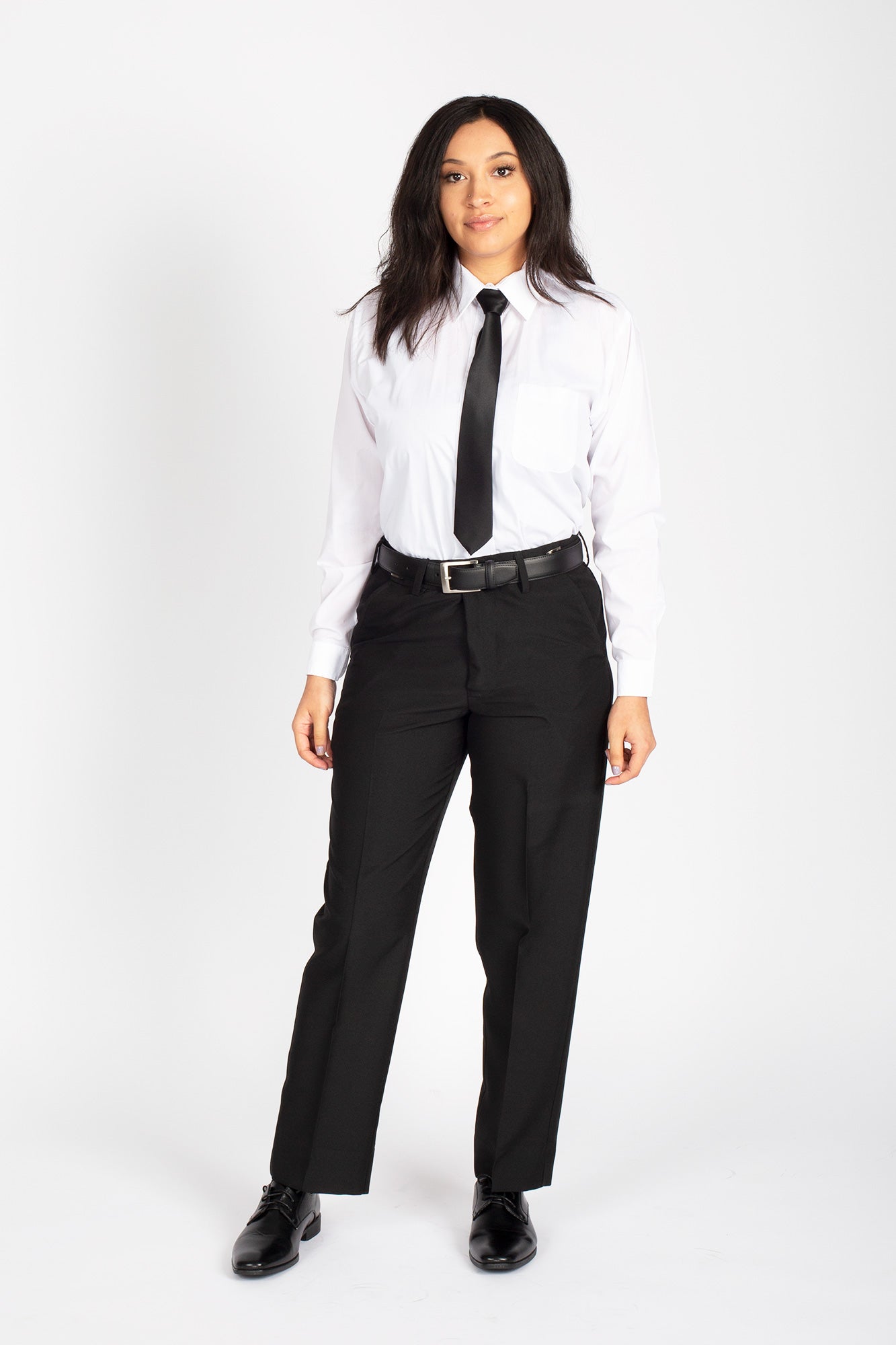 Women's Suit Pants- Poly Flat Front